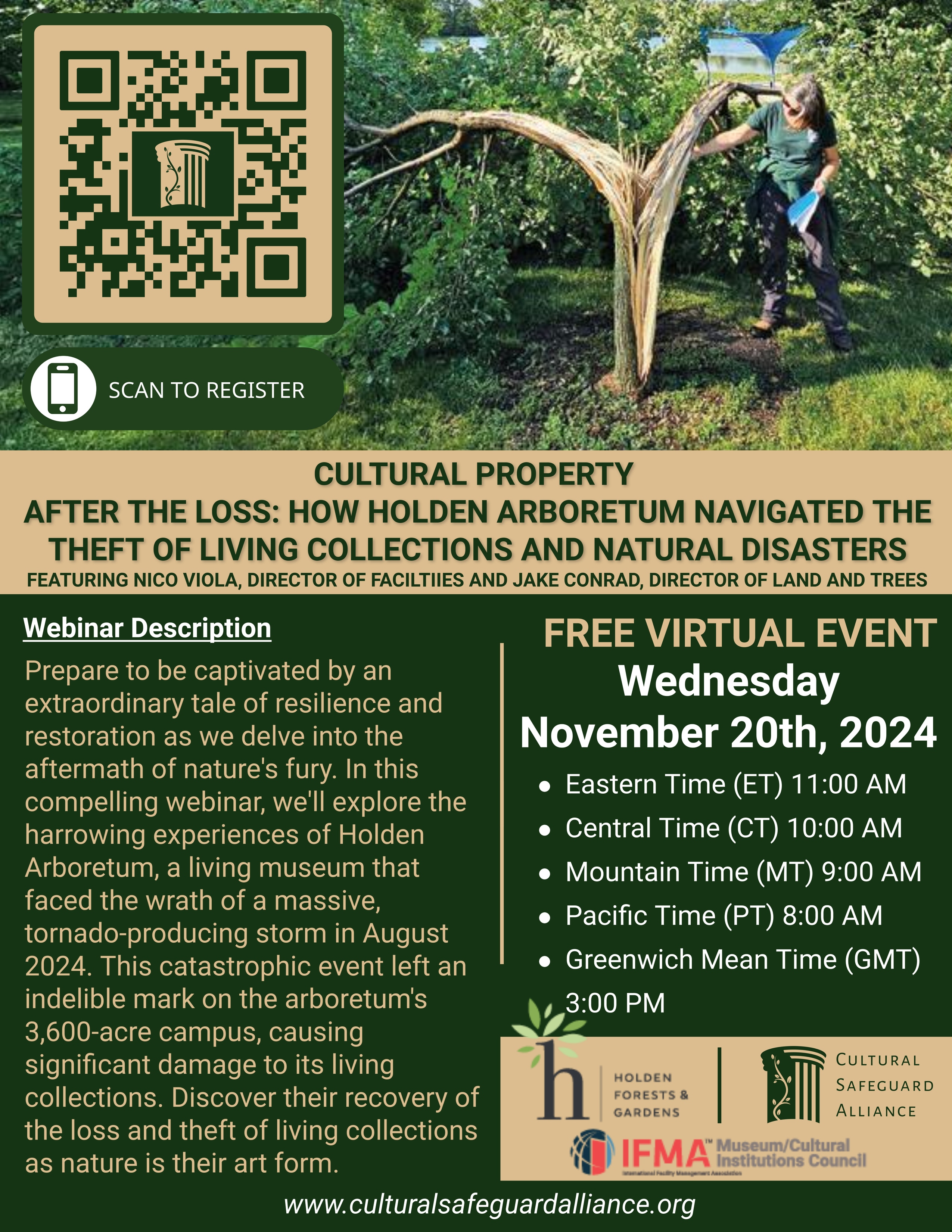 Cultural Property - After the loss: How Holden Arboretum navigated the theft of living collections and natural disasters Webinar